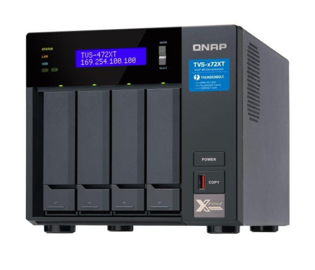QNAP Serwer NAS TVS-472XT-i3-4G 4x0HDD Intel Core i3-8100T 4GB - 1375133 - zdjęcie 3